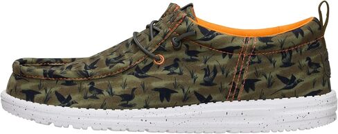 HEYDUDE Wally Funk Duck Print Wood Ash/Multi 10, Mens Shoes, Slip-on Loafers, Comfortable & Light-Weight in Saudi Arabia
