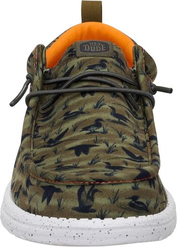 HEYDUDE Wally Funk Duck Print Wood Ash/Multi 10, Mens Shoes, Slip-on Loafers, Comfortable & Light-Weight in Saudi Arabia