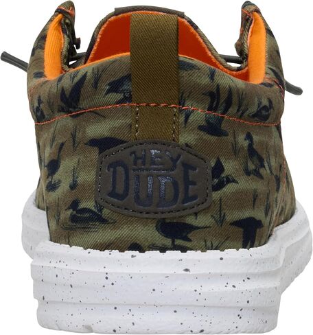 HEYDUDE Wally Funk Duck Print Wood Ash/Multi 10, Mens Shoes, Slip-on Loafers, Comfortable & Light-Weight in Saudi Arabia