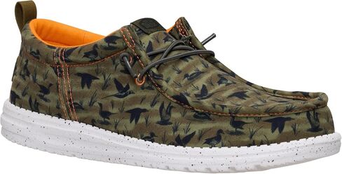 HEYDUDE Wally Funk Duck Print Wood Ash/Multi 10, Mens Shoes, Slip-on Loafers, Comfortable & Light-Weight in Saudi Arabia