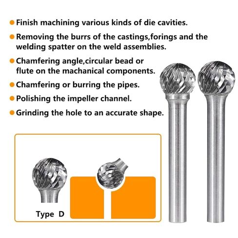 ملفات دوار 6 مم شانك شانكستن كربيد بوجت بت النوع المزدوج قطع دوار لأدوات المعادن الخشبية 1pcs (اللون: 10x12 مم ، الحجم: قطع مزدوج) in Kuwait