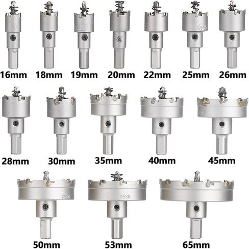 Hole Saw Tungsten Carbide Drill Bits Cutter for Stainless Steel Plate Iron Metal Drilling Cutting Hole Drill 1Pcs (Color : 30mm) in Saudi Arabia