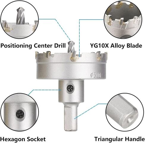 Hole Saw Tungsten Carbide Drill Bits Cutter for Stainless Steel Plate Iron Metal Drilling Cutting Hole Drill 1Pcs (Color : 30mm) in Saudi Arabia