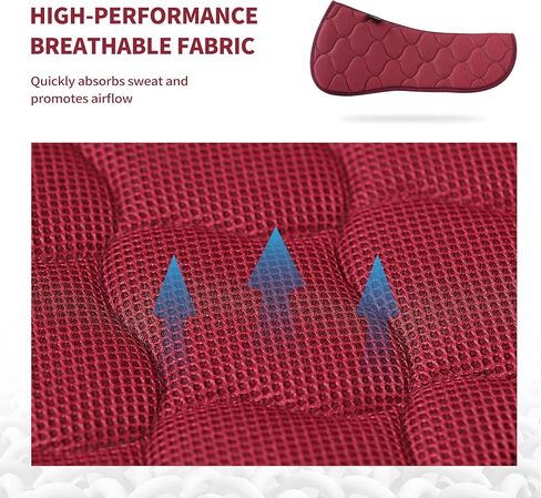 Harrison Howard Mesh Riding Half Pad for English Saddle Comfortable Cushioning Reduce Pressure on Horse’s Back in Saudi Arabia
