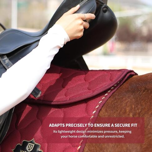 Harrison Howard Mesh Riding Half Pad for English Saddle Comfortable Cushioning Reduce Pressure on Horse’s Back in Saudi Arabia