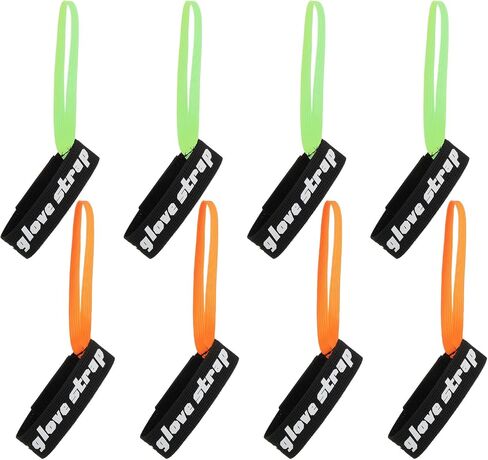 8Pcs Ski Glove Safety Cord - Elastic Retainer with Handcuffs - Hang Gloves with 8 Piece Set for Skiing, Snowboarding & Outdoor Activities. 4 Red + 4 Black. in Saudi Arabia