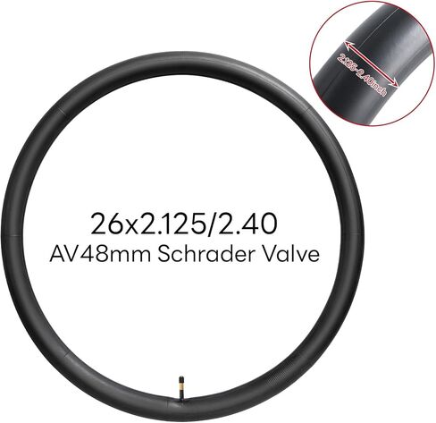 26x2.125/2.20/2.25/2.30/2.35/2.40 Inch AV48mm Bike Tubes 26" Replacement Bicycle Inner Tubes (2 Pcs) Reliable 26 x 2.125-2.4 Bike Inner Tubes Schrader Valve for Road/Mountain/Cruiser Cycling Scenarios in Saudi Arabia