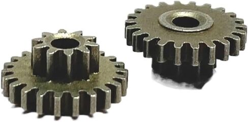 Steel Motor Drive Gear 0.4M 10T 22T Double Metal Gear 2MM DIY Accessories in Saudi Arabia
