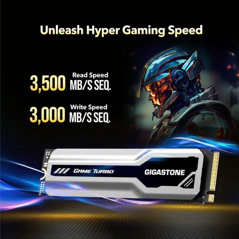GIGASTONE SSD 2TB NVMe Gen 3 Gaming M.2 محرك الأقراص الصلبة الداخلي ذو الحالة الصلبة PCIe 3.0x4 ترقية تخزين الكمبيوتر أو الكمبيوتر المحمول وتوسيع الذاكرة لمبدعي رسومات الألعاب IT Pros GT6330 السرعة القصوى 3,500 ميجابايت/ثانية in Saudi Arabia