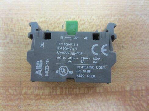 ABB MCB-10 Contact BLK 1-NO (رسميًا SK-616-001-A) in Saudi Arabia