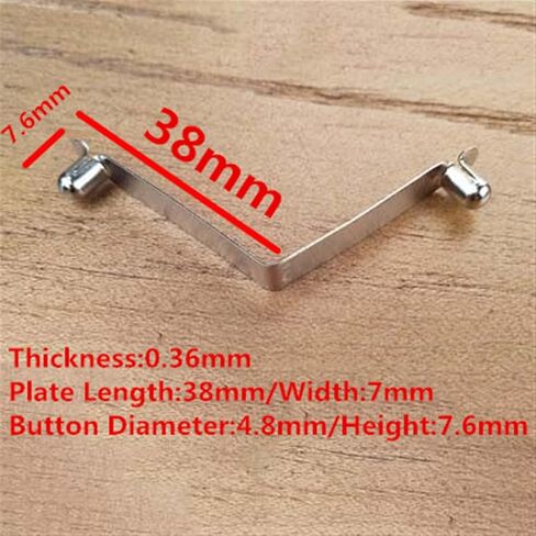 Mdingbao-Compression Spring 3/4/5MM Double Single Hollow Button Clips Kayak Paddle Snap Spring Clip Tent Pole Tube Lock Awning Telescopic Shrapnel, 50PCS, Good Corrosion Resistance in Saudi Arabia