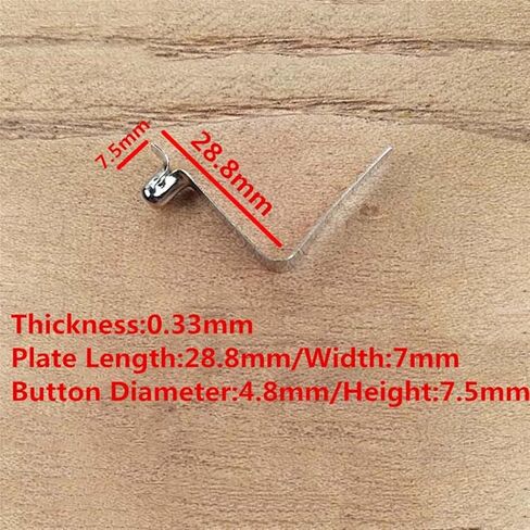 Mdingbao-Compression Spring 3/4/5MM Double Single Hollow Button Clips Kayak Paddle Snap Spring Clip Tent Pole Tube Lock Awning Telescopic Shrapnel, 50PCS, Good Corrosion Resistance in Saudi Arabia