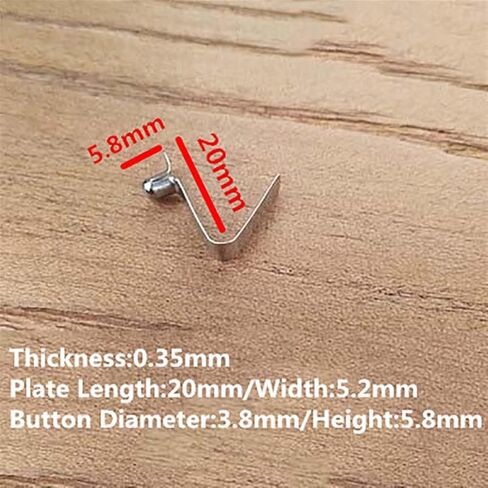 Mdingbao-Compression Spring 3/4/5MM Double Single Hollow Button Clips Kayak Paddle Snap Spring Clip Tent Pole Tube Lock Awning Telescopic Shrapnel, 50PCS, Good Corrosion Resistance in Saudi Arabia