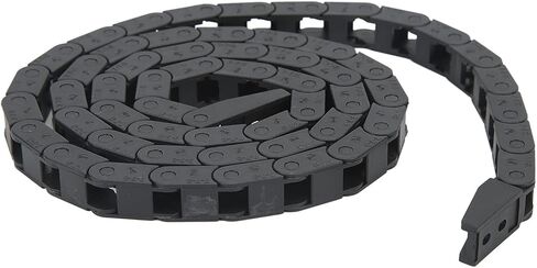 Black Nylon PA66 Cable Drag Chain Wire Carrier for CNC Ma - Meter Length with End Connector in Saudi Arabia