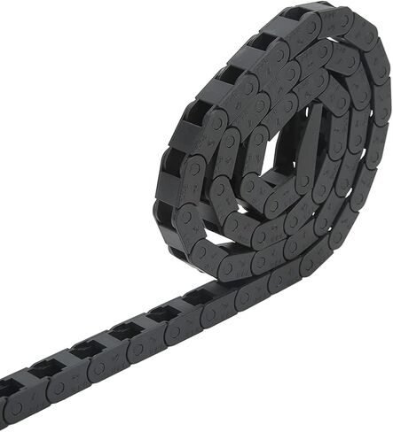 Black Nylon PA66 Cable Drag Chain Wire Carrier for CNC Ma - Meter Length with End Connector in Saudi Arabia