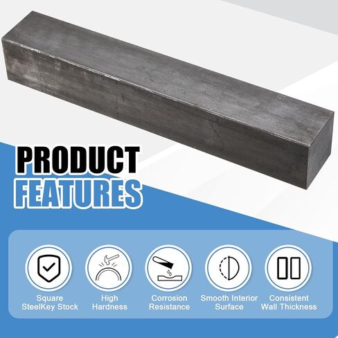 Shimeyao 1 PCS 2 "× 2" × 12 "بار مربع من الصلب ، A36 الفولاذ الطري ، مخزون رئيسي in Saudi Arabia