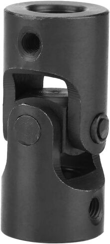 Universal Joint Shaft Coupling 0 5 Inch ID 0 9 Inch OD 2 2 Inch Length Rotatable Metal U Joint Coupler with Screws for Motor Connector in Saudi Arabia