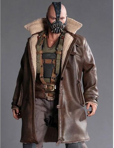 Bane Coat TDKR Tom Hardy Winter Shearling Brown Super Hero Leather Coat Jacket in Saudi Arabia