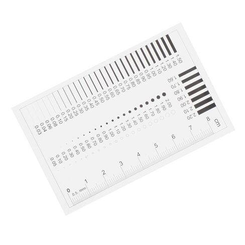 GLEAVI Detection Ruler for Measuring Defects High-Precision Chart for Scratches Spots and Cracks Easy Use Measuring Tool for Quality Inspection in Saudi Arabia