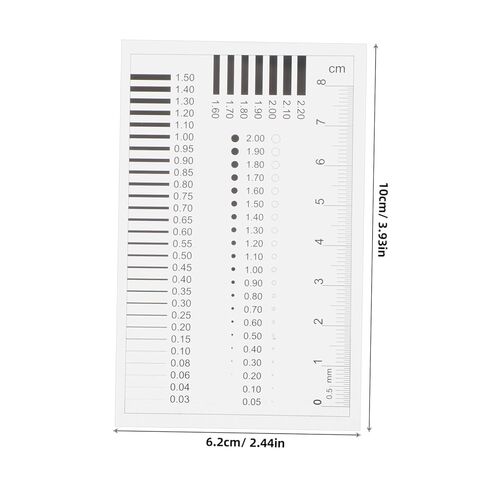 GLEAVI Detection Ruler for Measuring Defects High-Precision Chart for Scratches Spots and Cracks Easy Use Measuring Tool for Quality Inspection in Saudi Arabia