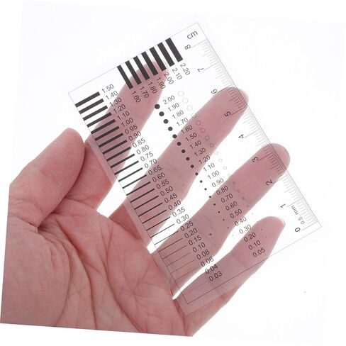 GLEAVI Detection Ruler for Measuring Defects High-Precision Chart for Scratches Spots and Cracks Easy Use Measuring Tool for Quality Inspection in Saudi Arabia