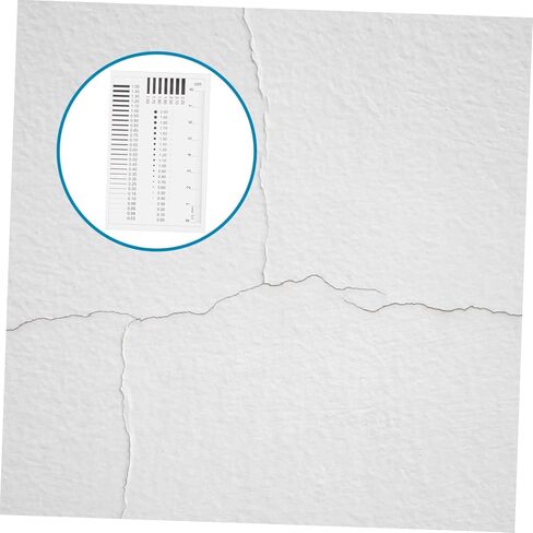 GLEAVI Detection Ruler for Measuring Defects High-Precision Chart for Scratches Spots and Cracks Easy Use Measuring Tool for Quality Inspection in Saudi Arabia