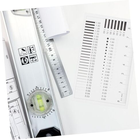 GLEAVI Detection Ruler for Measuring Defects High-Precision Chart for Scratches Spots and Cracks Easy Use Measuring Tool for Quality Inspection in Saudi Arabia
