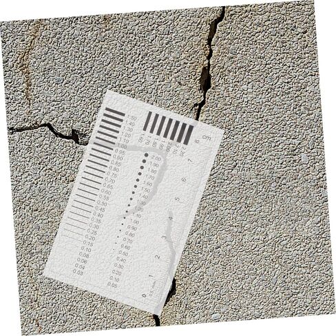 GLEAVI Detection Ruler for Measuring Defects High-Precision Chart for Scratches Spots and Cracks Easy Use Measuring Tool for Quality Inspection in Saudi Arabia