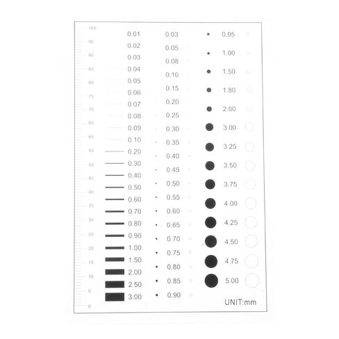 GLEAVI Defect Detection Gauge Line Measurement High Precision Ruler for Crack Scratch Detection Portable Tool for Estimation in Saudi Arabia