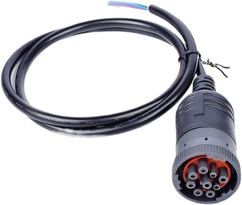 Truck Engine Diagnostic line Plug 9 pin Connection Open line J1939-9Pin(9 pin Female to OBD 30cm) in Saudi Arabia