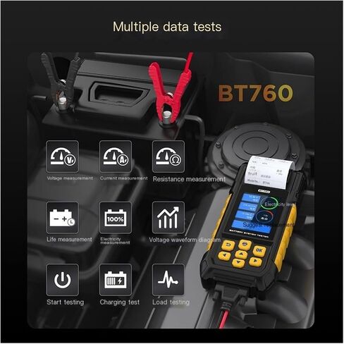 BT760 سيارة Truck Battery Tester Life 12V24V اختبار البطارية مع الطباعة in Saudi Arabia