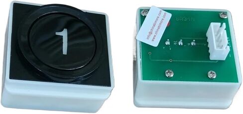 BR34A Elevator Push Button Square Lift Spare Parts RED Light 1~10 Without Braille in Saudi Arabia