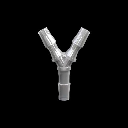 ‌20 PCS Barbed Y-Style Hose Tee Connector - Triple Port Three-Way Fitting, Fluid Splitting Adapter for Tube Systems, Plastic Joint for Laboratory/Instruments, Aquarium and Machinery in Kuwait