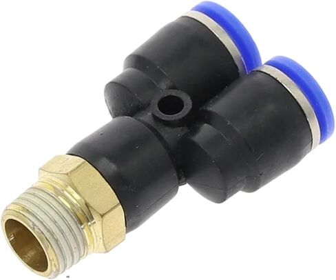 PX "التركيب الهوائي Y على شكل 4 مم-12 مم OD OD أنبوب خرطوم M5 1/8" 1/4 "3/8" 1/2 "BSP Male Thread 3 موصل اقتران الهواء (اللون: 8 مم خرطوم OD ، الحجم: M5) in Kuwait