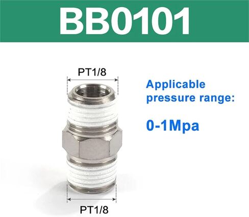 1PCS Pneumatic Outer/Inner Wire Quick Connector BB/BD/BU-01-02-03-04 Thread Variable Diameter Straight(BU0303) in Saudi Arabia