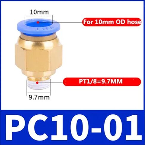 PC AIR PNEUMATIC FINTTING CONNECTOR 4-M5 4-M6 4MM-12MM MALE THROW 1/4 1/2 1/8 3/8 1PCS (8-03) in Saudi Arabia