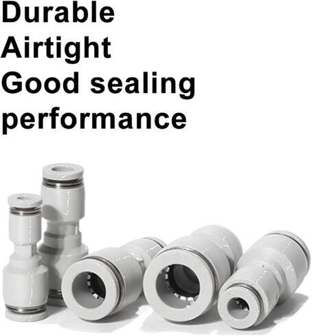10PCS PG Pneumatic Straight-through Variable Diameter Air Pipe Quick Connector Quick 4 6 8 10 12 16mm(PG10-8) in Saudi Arabia