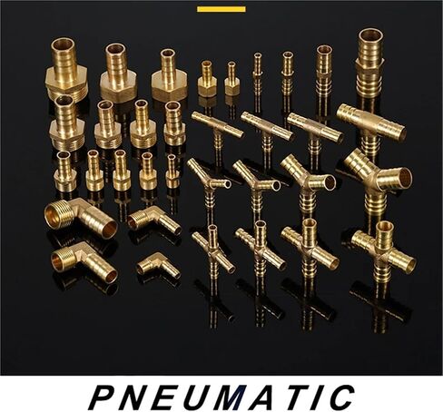 موصل تركيب أنابيب الأنبوب النحاسي 2pcs - مقرن أنبوب مياه الهواء على طراز باغودا لمدة 6 مم ، 8 مم ، 10 مم ، 12 مم (4 طرق ، OD 10 مم) in Saudi Arabia