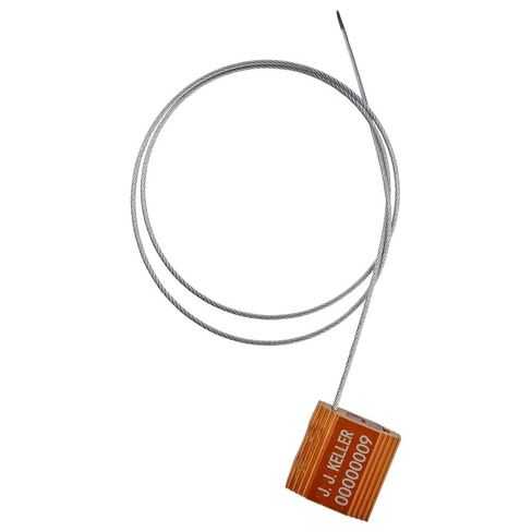 STEEL Security 1.5mm Cable Seals اسحب ضيقة بجسم قفل الألمنيوم ، كابل 24 "، برتقالي ، 10 أجزاء ، J. J. Keller & Associates ، Inc. in Saudi Arabia