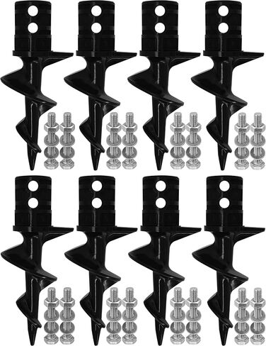 Dock Auger for 2" OD Pipe w/ 1.725" ID or 1.790" ID, Dock Sand Auger for PVC Tubing Sandbar Anchor or Aluminum Dock Post Pole,Stationary/Floating Dock Auger Anchors for Mud,Sand,Lake,Clay,River Bottom in Kuwait