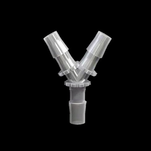 ‌20 PCS Barbed Y-Style Hose Tee Connector - Triple Port Three-Way Fitting, Fluid Splitting Adapter for Tube Systems, Plastic Joint for Laboratory/Instruments, Aquarium and Machinery in Kuwait