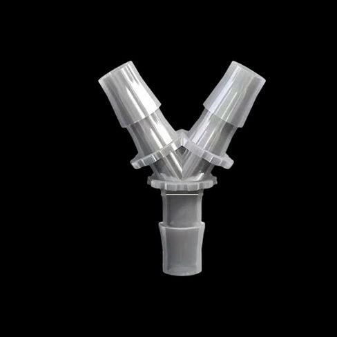 ‌20 PCS Barbed Y-Style Hose Tee Connector - Triple Port Three-Way Fitting, Fluid Splitting Adapter for Tube Systems, Plastic Joint for Laboratory/Instruments, Aquarium and Machinery in Kuwait