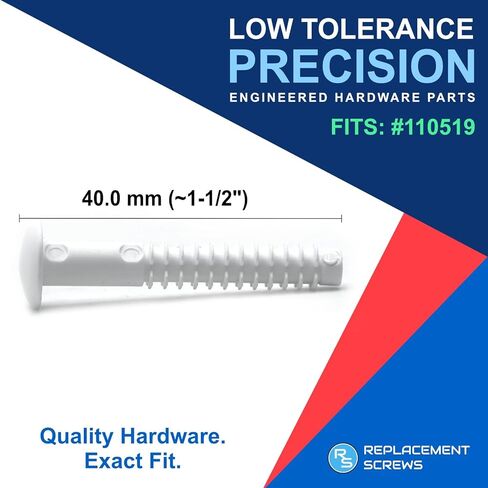 replacementscrews دبابيس/المقابس البلاستيكية متوافقة مع IKEA 110519 (MALM ، ALEX ، HEMNES ، إلخ) التي تربط بين الأدراج والصناديق (حزمة 4) in Saudi Arabia