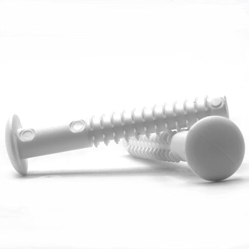 replacementscrews دبابيس/المقابس البلاستيكية متوافقة مع IKEA 110519 (MALM ، ALEX ، HEMNES ، إلخ) التي تربط بين الأدراج والصناديق (حزمة 4) in Saudi Arabia
