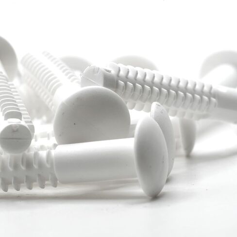replacementscrews دبابيس/المقابس البلاستيكية متوافقة مع IKEA 110519 (MALM ، ALEX ، HEMNES ، إلخ) التي تربط بين الأدراج والصناديق (حزمة 4) in Saudi Arabia
