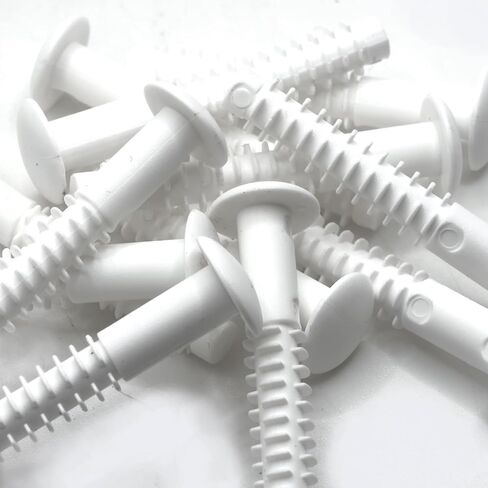 replacementscrews دبابيس/المقابس البلاستيكية متوافقة مع IKEA 110519 (MALM ، ALEX ، HEMNES ، إلخ) التي تربط بين الأدراج والصناديق (حزمة 4) in Saudi Arabia