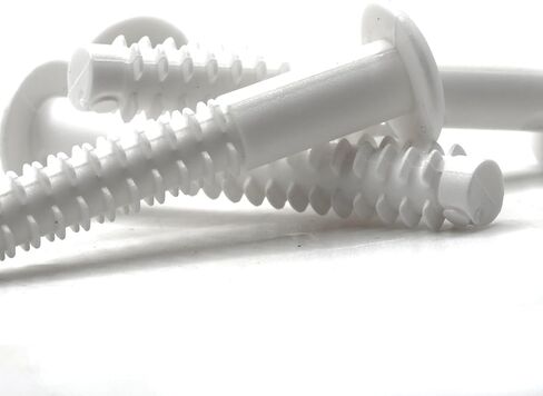 replacementscrews دبابيس/المقابس البلاستيكية متوافقة مع IKEA 110519 (MALM ، ALEX ، HEMNES ، إلخ) التي تربط بين الأدراج والصناديق (حزمة 4) in Saudi Arabia