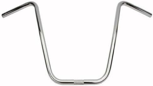 Lowrider Dyno Style Handlebar 16 "22.2 مم كروم. شريط مقبض الدراجات ، شريط مقبض الدراجات ، بار مقبض ، مروحية ، جزء الدراجة الشاطئية. in Saudi Arabia