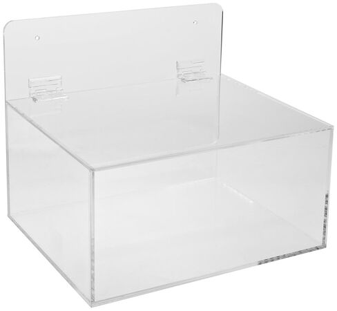 Brady MPPE Plastic Acrylic Miscellaneous Dispenser, Clear, 11-1/2" W, 9-1/2" D, 9-1/2" H in Saudi Arabia