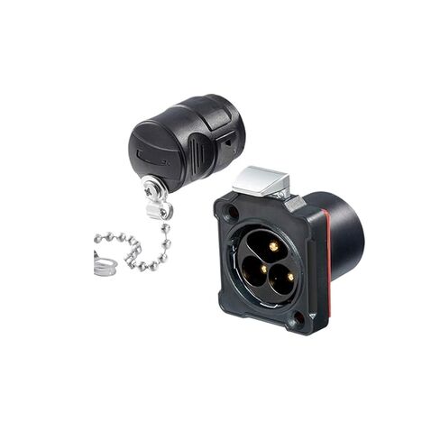 Connector M24 snap-on Reverse Waterproof Aviation Plug 3-pin Solder-Free(Plastic Female Connector) in Saudi Arabia